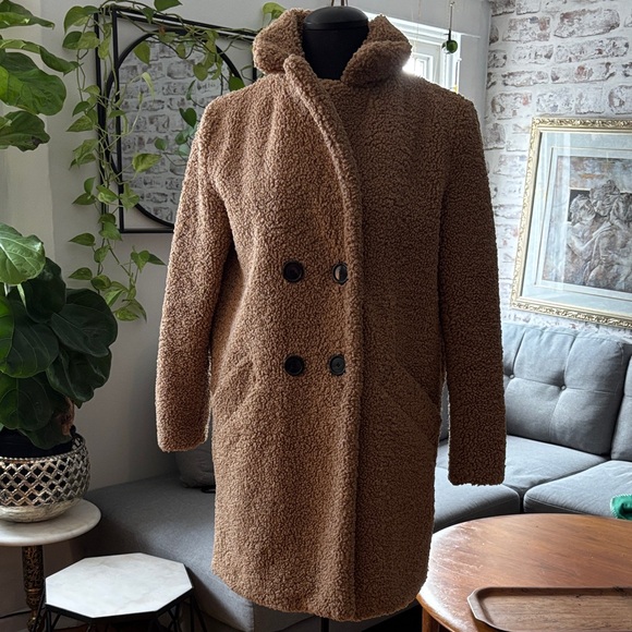 Zara Women's Brown Teddy Jacket - Picture 3 of 8